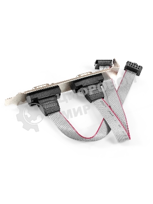 Планка портов в корпус 2xCOM ExeGate BrctDB92 (Com 10-pin (F) --> 2 x RS232 DB9 Male, кабель 20 см)