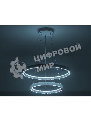 Подвесной светодиодный светильник Ambrella light FL5862/2 WH белый 45W 3000K/4200K/6400K D600/400*830 (без ПДУ)