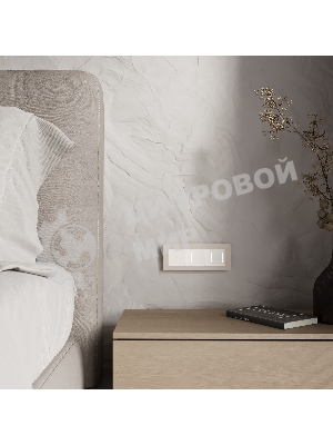 Рамка на 3 поста WERKEL Split (айвори/белый, soft-touch) W0033066