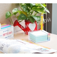 Блок самоклеящийся бумажный Stick`n 21425 200 листов, 70 г/м2, в подставке 76x76мм,+25x76мм,+закладки, 5 цветов