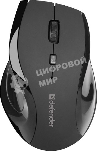 Мышь беспроводная Defender Accura MM-295 черный, 1600 dpi, радиоканал, USB, кнопки - 6