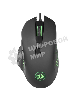 Мышь проводная Redragon Gainer черный, 3200 dpi, USB, кнопки - 6