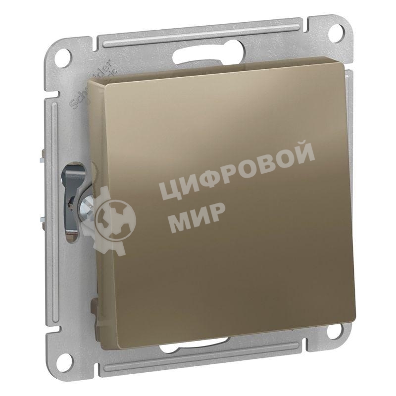 Механизм переключателя 1-кл. ATLAS DESIGN (сх.6) 10АХ шампань SchE ATN000561