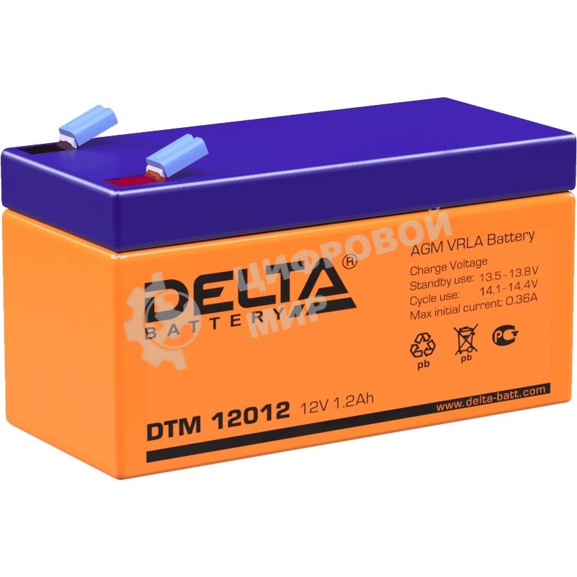 Батарея для ИБП Delta DTM 12012 (12V 1.2Ah)