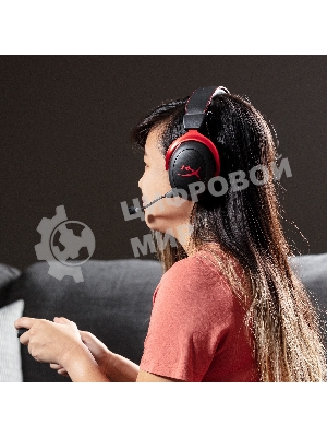 Гарнитура HyperX Cloud II красный, проводная, совместимость с консолями