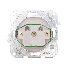 Розетка Kranz 1-ая DEA б/з с/у 10А мех. белый (1/10/120)