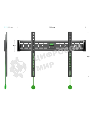 Кронштейн ONKRON FM6 для телевизора 43