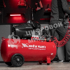 Компрессор воздушный КК-2200/100, 2,2 кВт, 350 л/мин, 100 л, прямой привод, масляный MTX