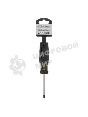 Отвертка Denzel PH1х75 мм, S2, 3к рукоятка