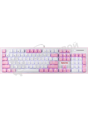 Клавиатура Defender REDRAGON HADES проводная USB бело-розовая