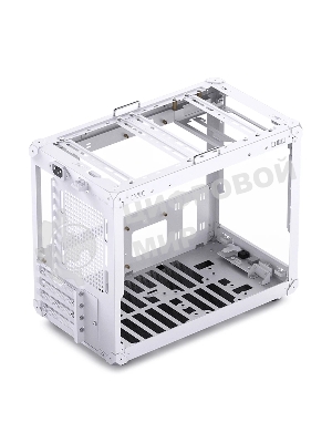 Компьютерный корпус без блока питания JONSBO C6 MAX Handle, Mini-Tower, TG, no fan, 1xUSB-A 3.0 + 1xUSB-C 3.1, mATX, mITX белый