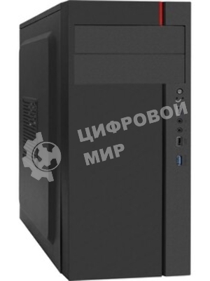 Компьютерный корпус Miditower ExeGate AA-440U-UNS450 (ATX, БП UNS450 с вент. 12см, 2хUSB+1хUSB 3.0, аудио, черный)
