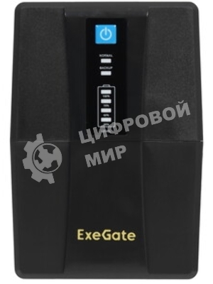 Источник бесперебойного питания ExeGate EX292764RUS SpecialPro UNB-600.LED.AVR.2SH.RJ.USB 600VA/360W, LED, AVR, 2*Schuko, RJ45/11, USB, черный