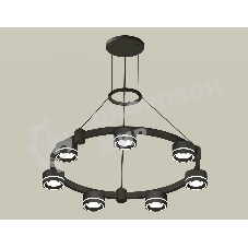 Светильник Ambrella light XR92051601/7 SBK/FR черный песок/белый матовый GX53  (A9205, C9238, N8434)