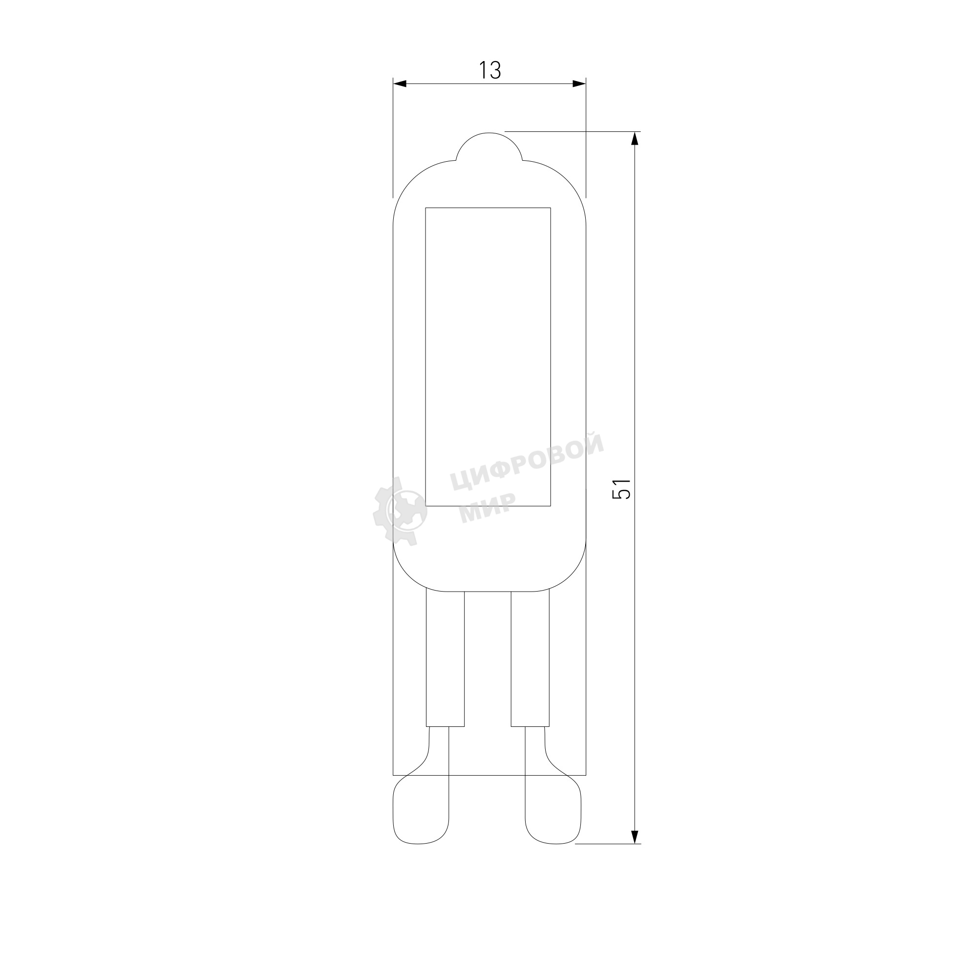 BLG912 / Светодиодная лампа G9 LED 3W 220V 4200K