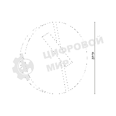 40105/LED / Светильник настенный светодиодный Drom LED чёрный/чёрный жемчуг