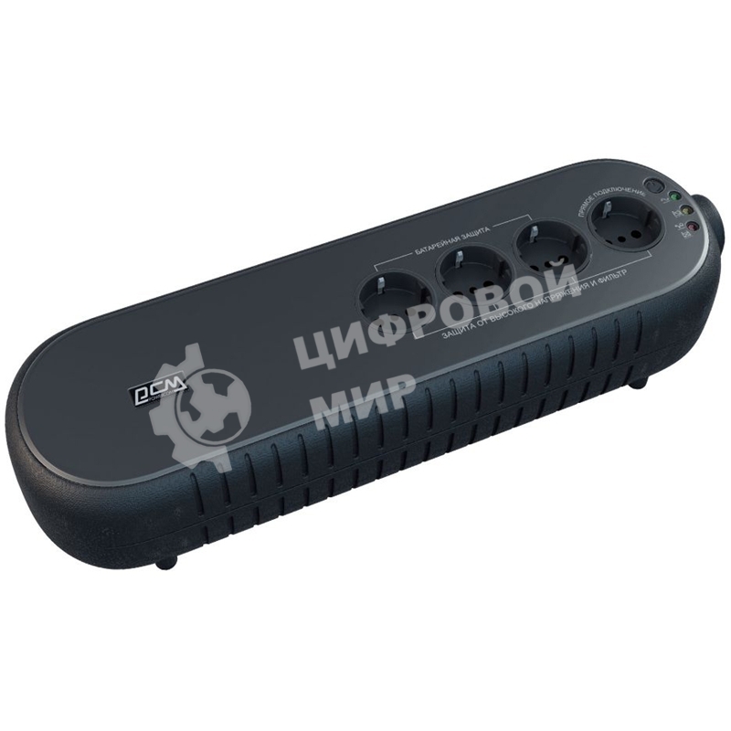 Источник бесперебойного питания Powercom WOW 850U 425Вт 850ВА черный