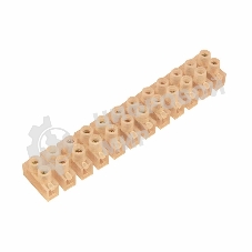 Клеммная колодка винтовая Rexant KВ-12 (4-12 мм²), ток 16 A, полиэтилен белый (ЗВИ)