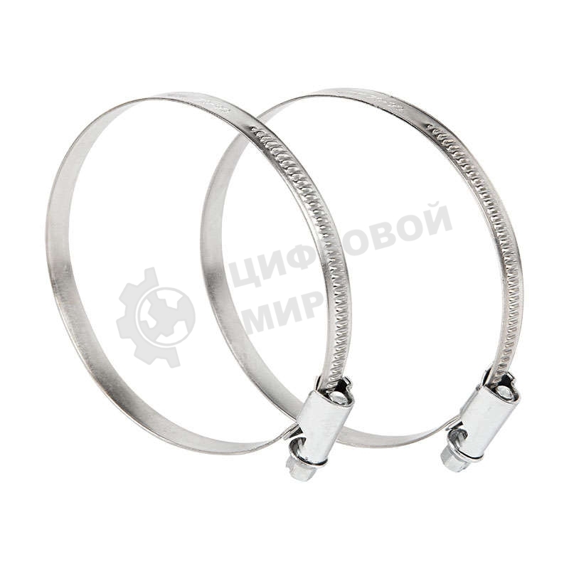 Хомут стальной Rexant червячный 60-80