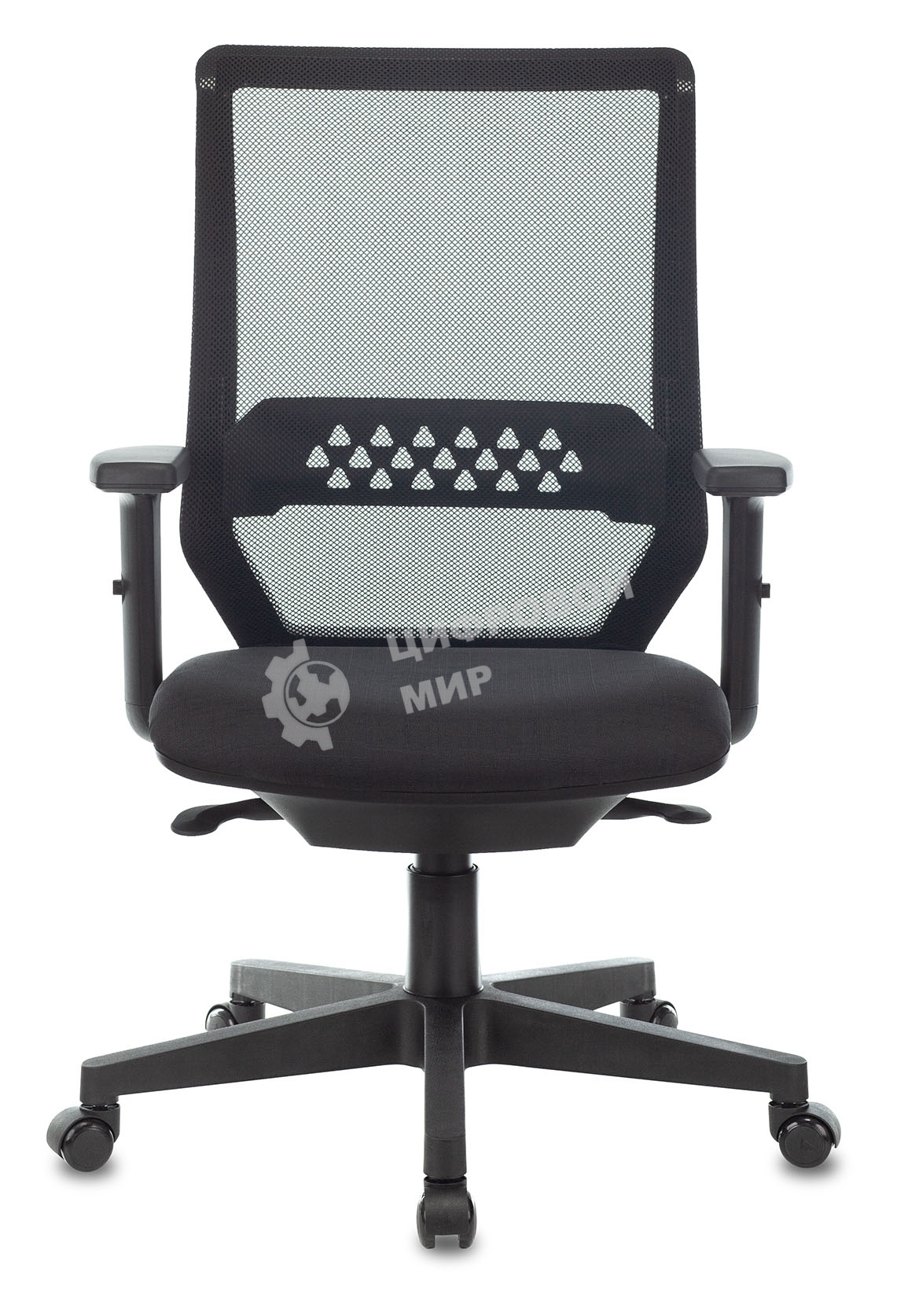 Кресло компьютерное Бюрократ MC-611N TW-01 38-418 черный, сетка/ткань, крестовина пластик