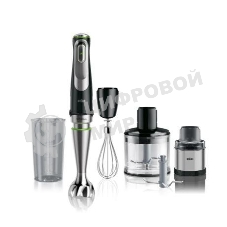 Блендер погружной Braun MQ9138XI, 1200Вт, черный