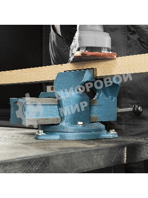 Тиски Россия слесарные,100 мм,поворотные 18663