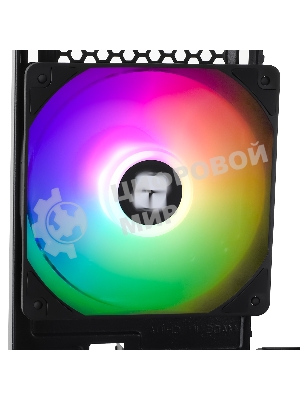 Кулер для корпуса Thermaltight TL-C12C-S (120x120x25мм, 4-pin PWM, ARGB, 66.17CFM, 25.6dBA, 1550RPM, черный)
