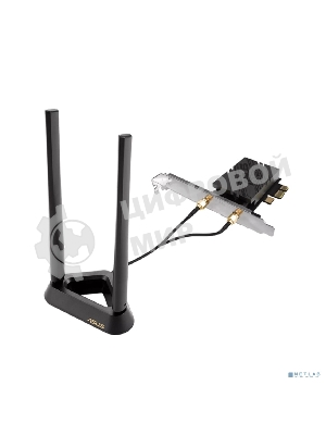 Сетевой адаптер Wi-Fi + Bluetooth Asus PCE-BE92BT BE9400 PCI Express (ант.внеш.несъем.) 2ант.