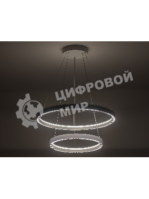Подвесной светодиодный светильник Ambrella light FL5862/2 WH белый 45W 3000K/4200K/6400K D600/400*830 (без ПДУ)