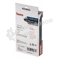 Разветвитель USB 2.0 Buro BU-HUB4-0.5L-U2.0 4порт. черный