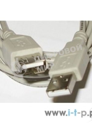 Кабель Gembird PRO USB 2.0 удлинительный 1.8м AM/AF позол.конт., фер.кол., пакет