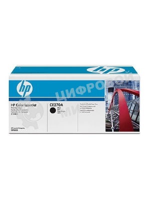 Картридж лазерный HP CE270A черный для Color LaserJet Enterprise CP5525 13500 стр.
