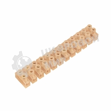 Клеммная колодка винтовая Rexant KВ-16 (6-16 мм²), ток 30 A, пoлиэтилен белый (ЗВИ)