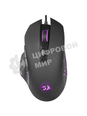 Мышь проводная Redragon Gainer черный, 3200 dpi, USB, кнопки - 6