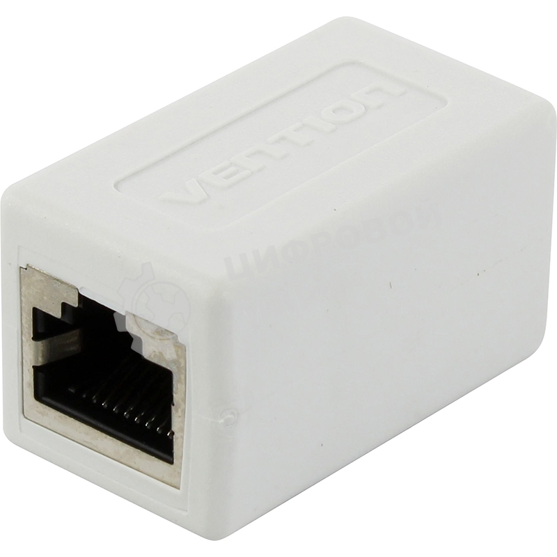 Адаптер-соединитель Vention RJ45 F/RJ45 F 8p8c кат. 6 белый