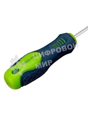 Отвертка Сибртех, PH0 х 100 мм, CrV, двухкомпонентная рукоятка