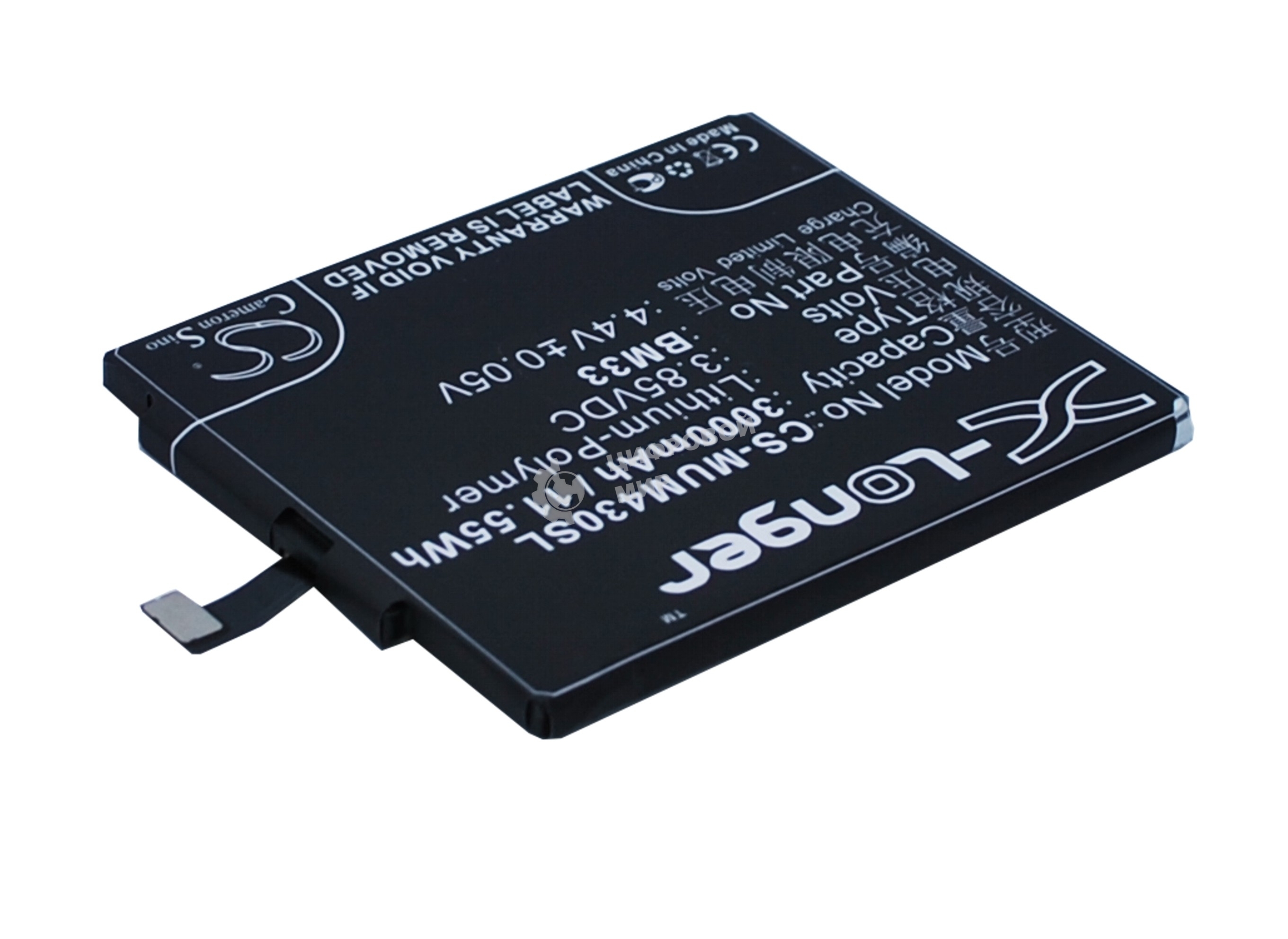 Аккумулятор CameronSino CS-MUM430SL BM33 для Xiaomi Mi4i 3.85V, 3000mAh, 11.55Wh