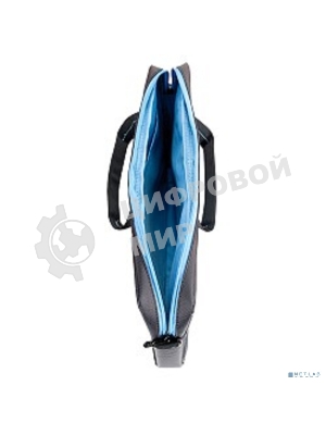 Сумка для ноутбука Сумка Continent CC-201 Gb,(нейлон, серый с голубой отстрочкой, 15,6'')