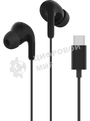 Проводные наушники Xiaomi Type-C Earphones черный, внутриканальные, USB Type-C