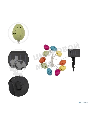 Каскад Lamper Эклектика 4 м LED с выносной солнечной панелью 2 м и аккумулятором, теплое белое свечение