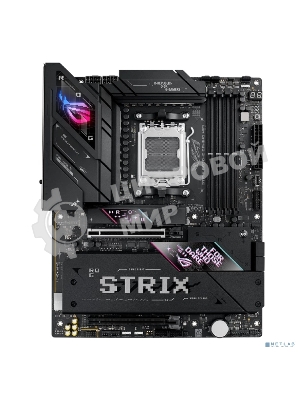 Материнская плата ASUS ROG STRIX B850-E GAMING WIFI, AM5, AMD B850, 4xDDR5, 4xSATA, 5xM.2, 1xPCI-E 5.0 x16, 1xPCI-E 4.0 x16, 1xRealtek 5Gb Ethernet, 1xUSB-C 4, 1xUSB-C 20Gbps, 6xUSB-A 10Gbps, 4xUSB-A 2.0, 3x3.5 мм, 7.1, ATX