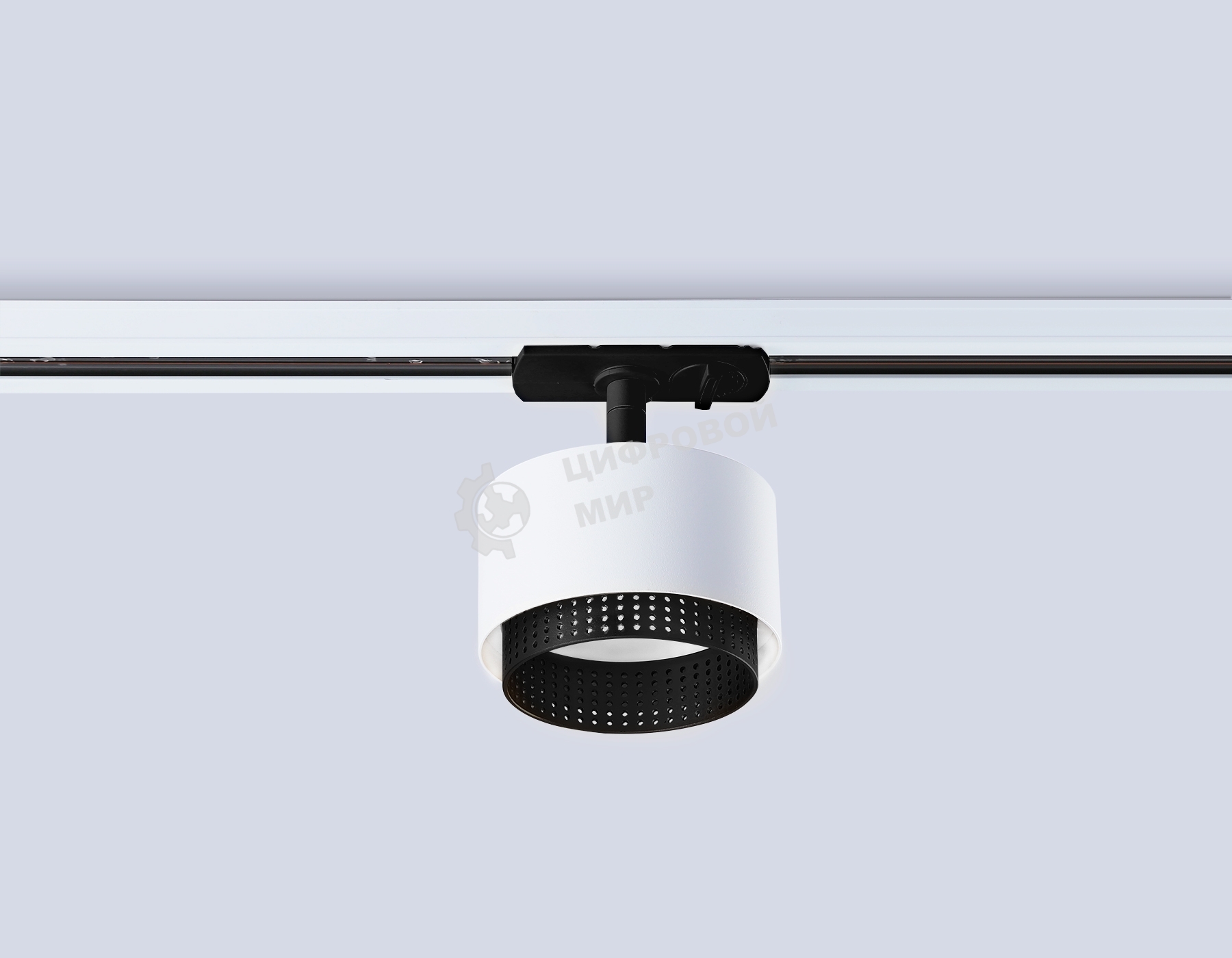 Трековый однофазный светильник Ambrella light GL5379 WH/BK белый/черный GX53 max 12W D95*130