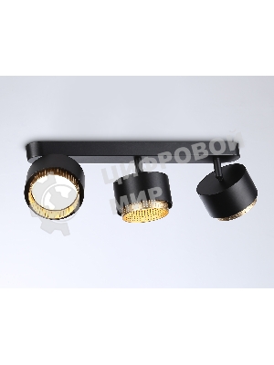 Светильник Ambrella light TN71295/3 BK/GD черный/золото GX53/3 max 12W 400*95*137