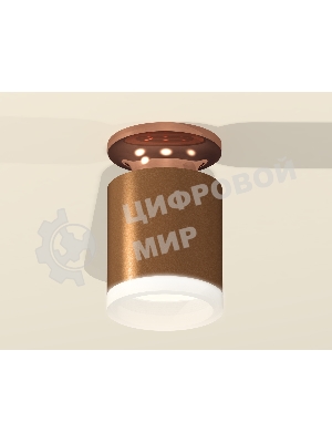 Светильник Ambrella Light XS6304152 SCF/PPG/FR кофе песок/золото розовое полированное/белый матовый MR16 GU5.3