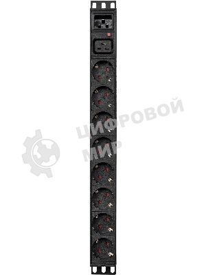 Блок распределения питания Powercom PDU-16A-type 2 (PDU-16AV10-8S-C9-C2)