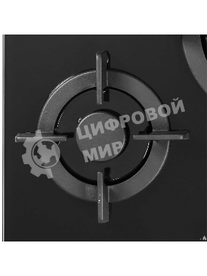 Газовая варочная панель LEX GVG 430 BL3 конфорки газ-контроль электроподжиг