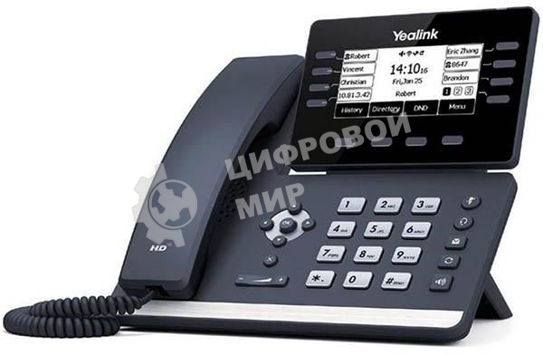 Телефон IP YEALINK SIP-T53, 12 аккаунтов, USB, GigE, без БП, шт
