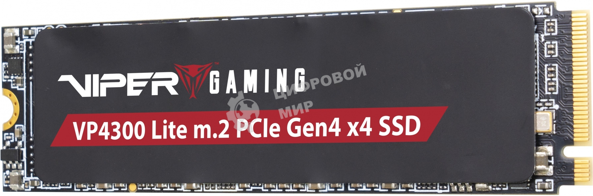 Накопитель SSD Patriot Viper VP4300 Lite, 4Tb, PCIe 4.0 x4, M.2 2280, NVMe, R/W 7400/6000, с радиатором