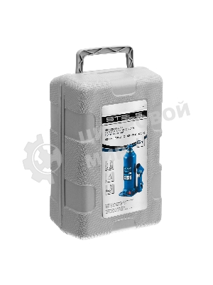 Домкрат гидравлический бутылочный Stels 6 т, h подъема 207-404 мм, в пласт. кейсе