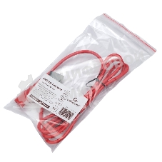 Кабель питания Cablexpert PC-189-VDE-R-1.8M, C13-С14, 3x0.75мм2, 10A, с заземлением, медь, 1.8м, красный, пакет